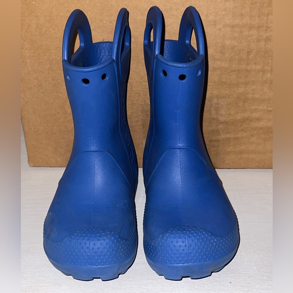 CROCS Kids' Vibrant Blue Rain Boots